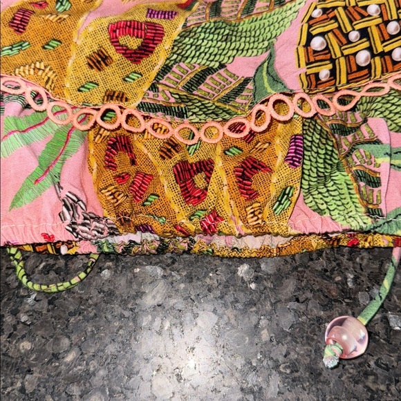 Farm Rio Mixed Fruit Ruffled Crop Top - Picture 7 of 10